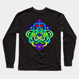 Mr. Friendly Alien Face Long Sleeve T-Shirt